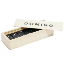 Domino dans boîte en bois 28 pièces