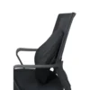 Dossier lombaire chaise de bureau mémoire de forme noir 43x11xH39,5cm