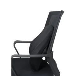 Dossier lombaire chaise de bureau mémoire de forme noir 43x11xH39,5cm