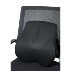 Dossier lombaire chaise de bureau mémoire de forme noir 43x11xH39,5cm
