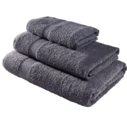 Drap de bain maxi 90x150cm coton gris fusain