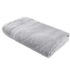 Drap de bain maxi 90x150cm coton gris acier