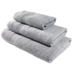 Drap de bain maxi 90x150cm coton gris acier
