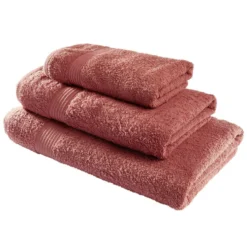 Drap de bain maxi 90x150cm coton orange terracotta