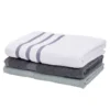 Drap de douche 100% coton 70x130cm - 3 modèles