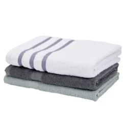 Drap de douche 100% coton 70x130cm - 3 modèles