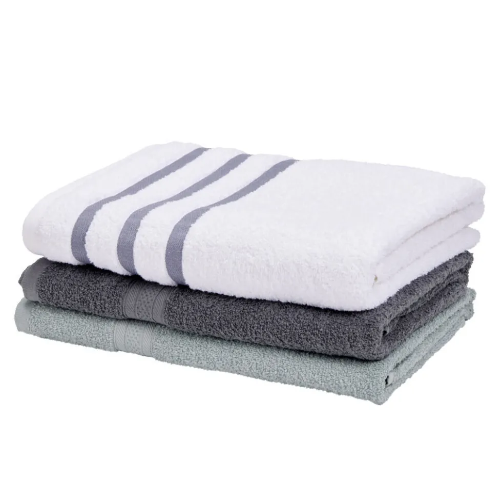 Drap de douche 100% coton 70x130cm - 3 modèles