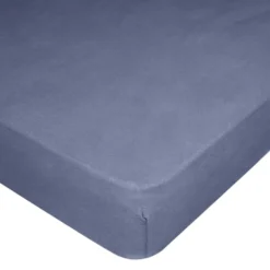 Drap housse coton jersey 160x200cm (plusieurs couleurs)