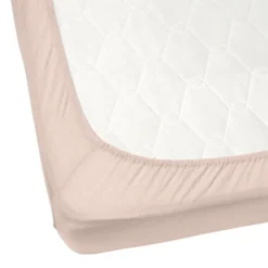 Drap housse 2 personnes 140x200cm rose