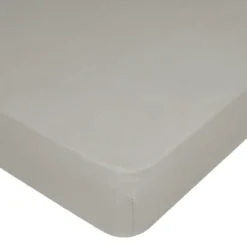 Drap housse spécial matelas gonflable gris 100% jersey 145x190cm