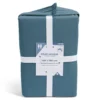 Drap housse 140x190cm 100% coton bleu marine