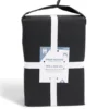 Drap housse 160x200cm 100% coton noir