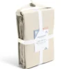 Drap housse 140x190cm 100% coton percale beige