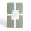Drap housse 90x190cm 100% coton vert