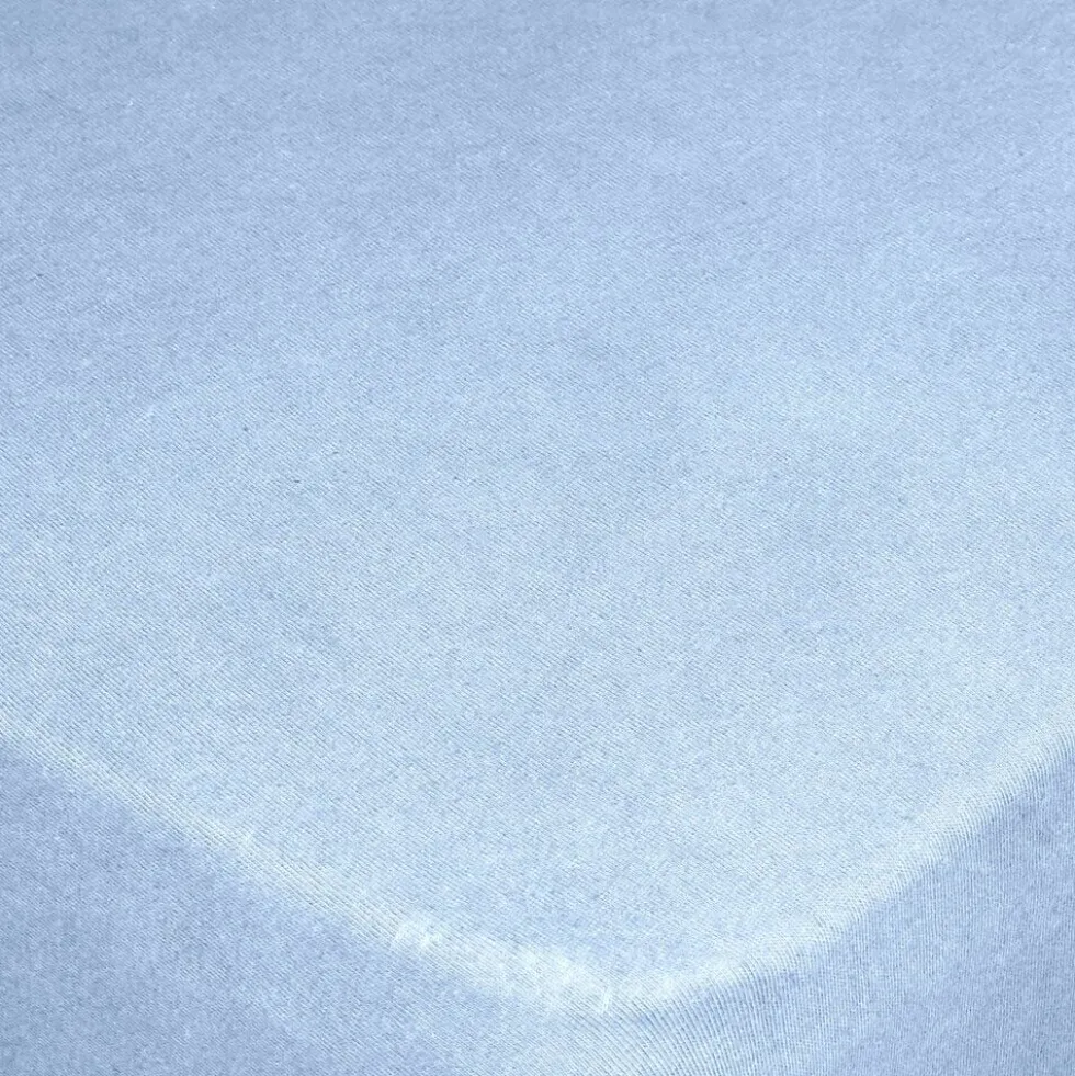 Drap housse 160x200cm 2 personnes polyester uni bleu