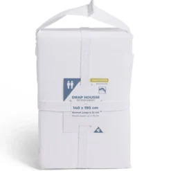 Drap housse 140x190cm polycoton blanc