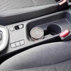 Désodorisant pour voiture x2 forme ronde senteur citron Ø7xH3,5cm