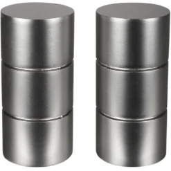 Embout pour tringle à rideaux x2 couleur métal nickel