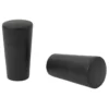 Embout tringle à rideau Ø16 mm métal forme cylindre noir mat x2