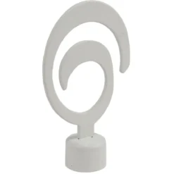 Embout tringle à rideau Ø20mm métal forme spirale blanc mat x2
