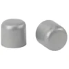 Embout tringle à rideau Ø16 mm métal forme arrondie gris mat x2