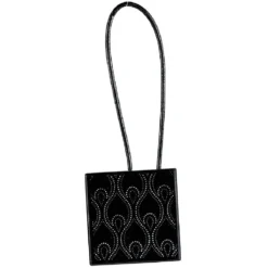 Embrasse aimantée forme carrée noire
