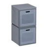Ensemble Box Cube 2 cases pliables 30x30x60cm