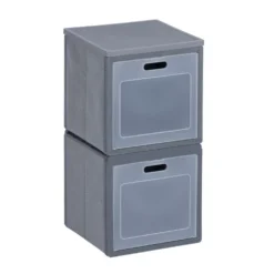Ensemble Box Cube 2 cases pliables 30x30x60cm