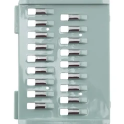 Essoreuse à salade et mandoline 2en1 plastique bleu 7 pièces Ø22,5xH13cm
