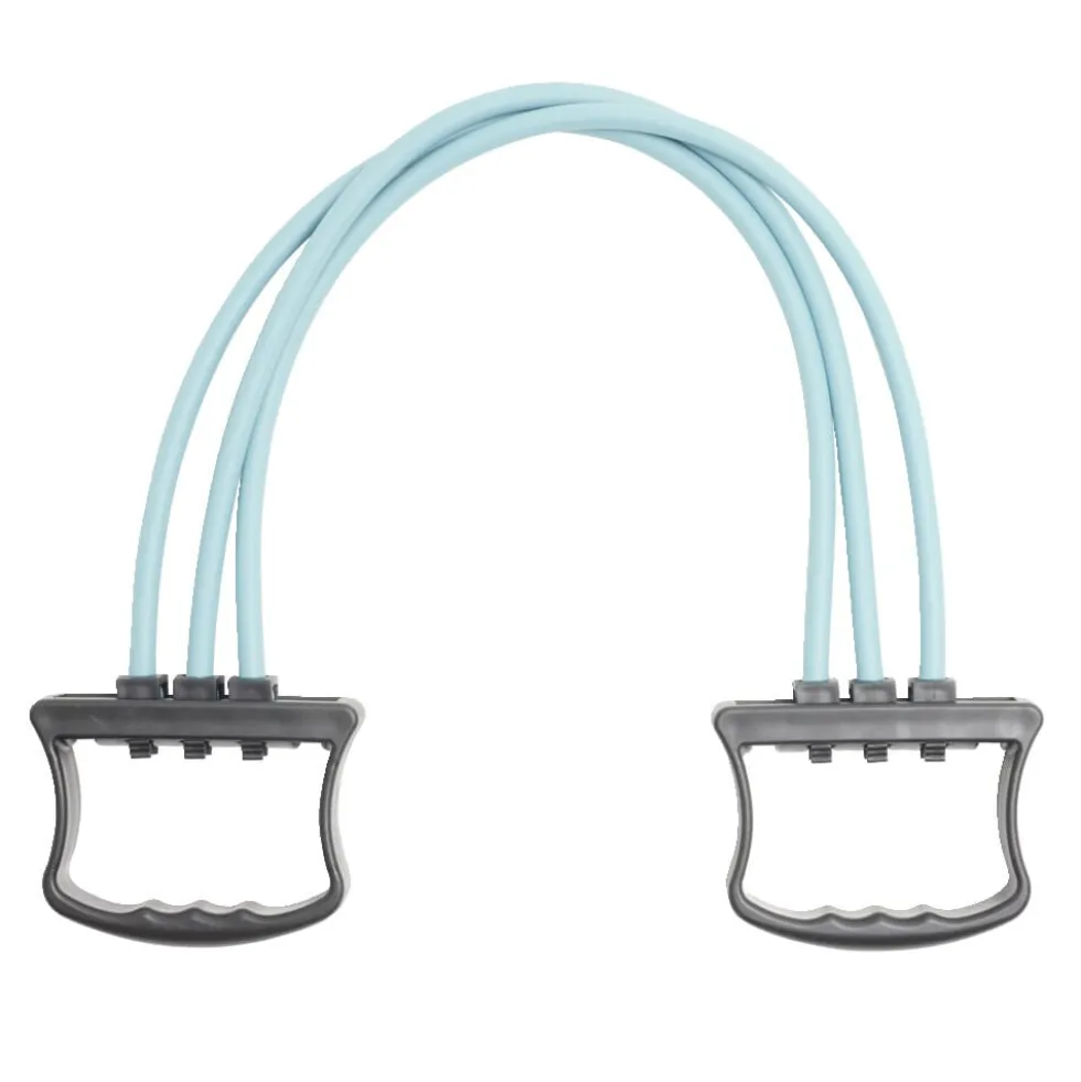 Extenseur fitness avec 3 sangles de musculation L76cm
