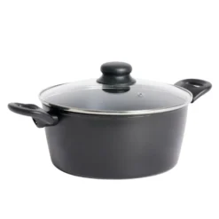 Faitout tous feux dont induction aluminium noir Ø24cm