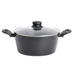 Faitout tous feux dont induction aluminium noir Ø24cm