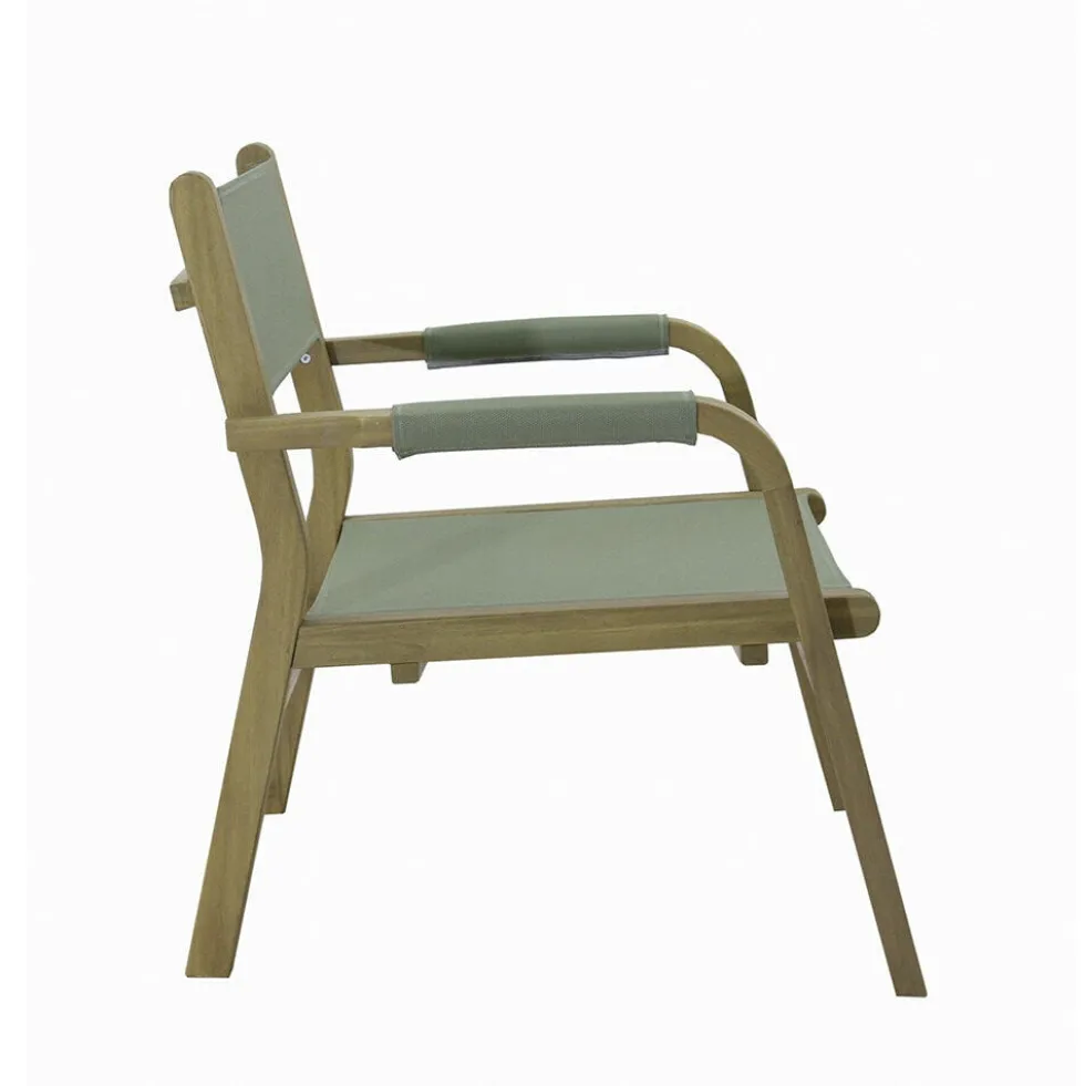 Fauteuil de jardin Bali acacia vert H72cm