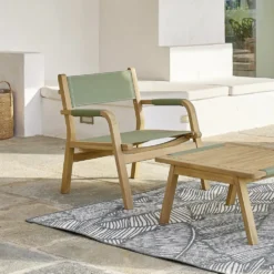 Fauteuil de jardin Bali acacia vert H72cm