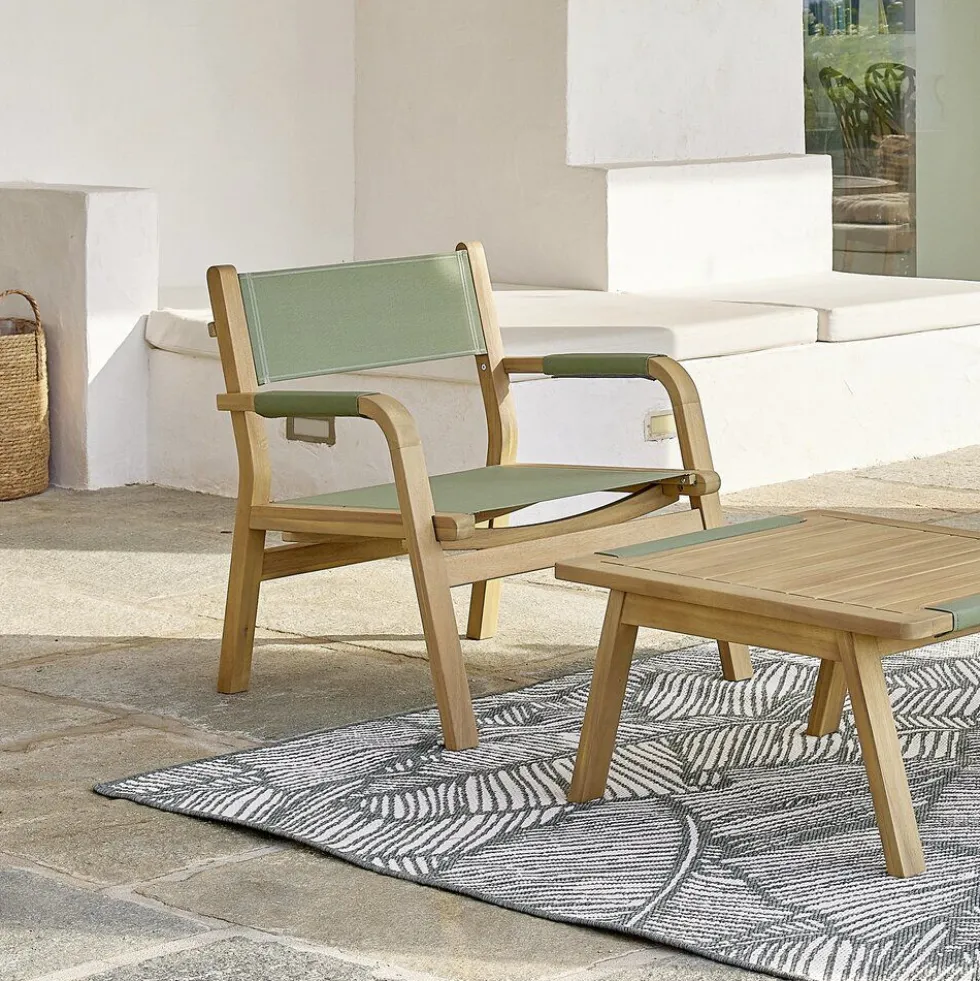 Fauteuil de jardin Bali acacia vert H72cm