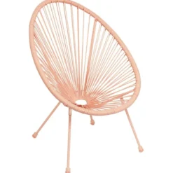 Fauteuil de jardin enfant Urban filaire corail 56x49xH67cm