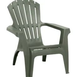 Fauteuil de jardin relax plastique vert 75x86xH86cm