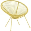 Fauteuil de jardin Urban filaire jaune 85x72xH83cm