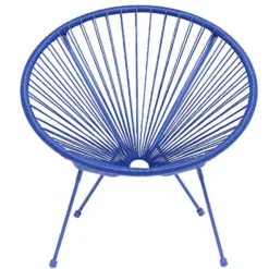Fauteuil de jardin Urban filaire bleu 85xP72xH83cm