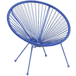 Fauteuil de jardin Urban filaire bleu 85xP72xH83cm