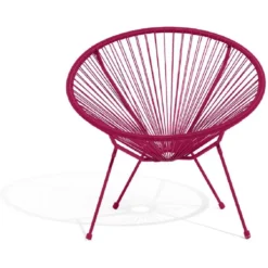 Fauteuil de jardin Urban filaire rouge 85x72xH83cm