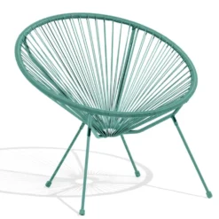 Fauteuil de jardin Urban filaire bleu 85xH83x72cm