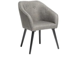 Fauteuil Joseph gris chiné L60xP57xH79cm