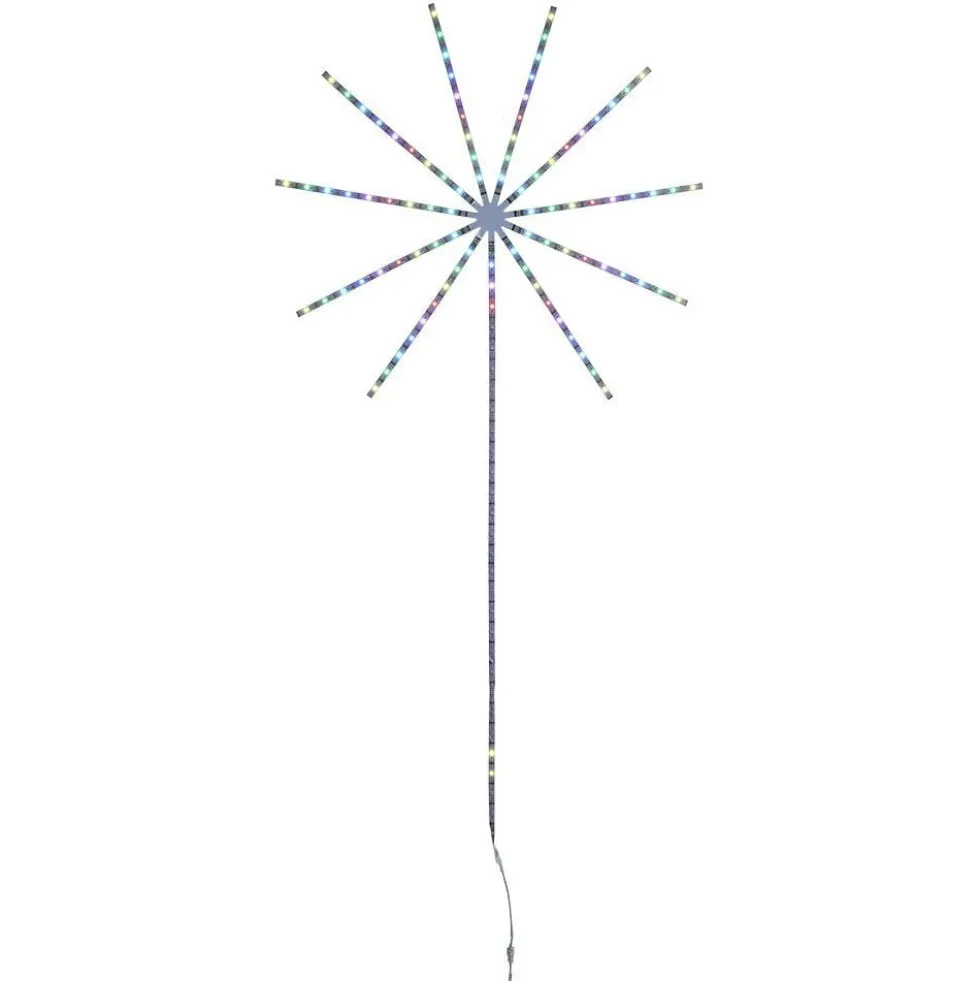 Feu d'artifice led couleurs changeantes H138cm