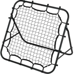 Filet de rebond pour entraînement football métal noir 84x84xH73cm