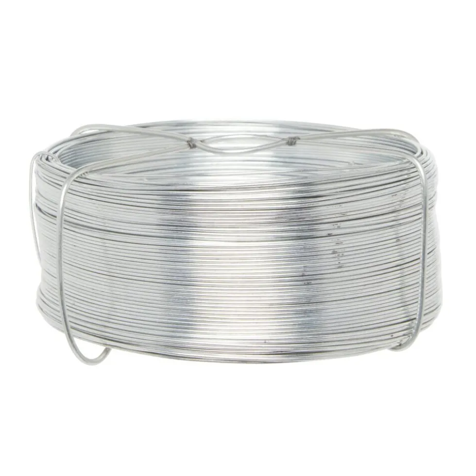Fil métallique acier gris 75 m