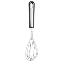 Fouet en inox avec manche en plastique noir L.29,5cm