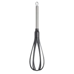 Fouet en plastique avec manche en inox L.32,5cm