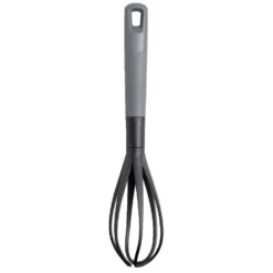 Fouet en plastique noir et gris L.30,5cm