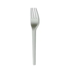 Fourchette plastique blanc x12